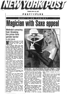 Melinda - New York Post - Magician with Saxe Appeal