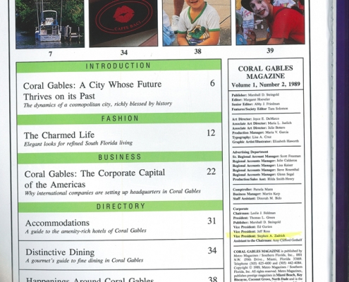 Coral Gables Magazine Stephen Zadrick