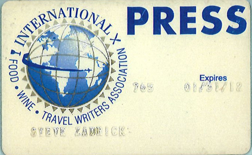 International Food Wine Travel Writers Association - Stephen Zadrick International Food Wine Travel Writers Association - Stephen Zadrick