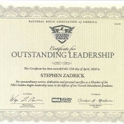 Steve Zadrick NRA Golden Eagle