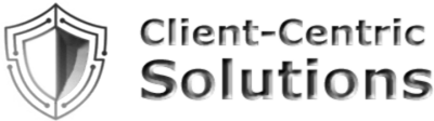 Client Centric Black and White Logo